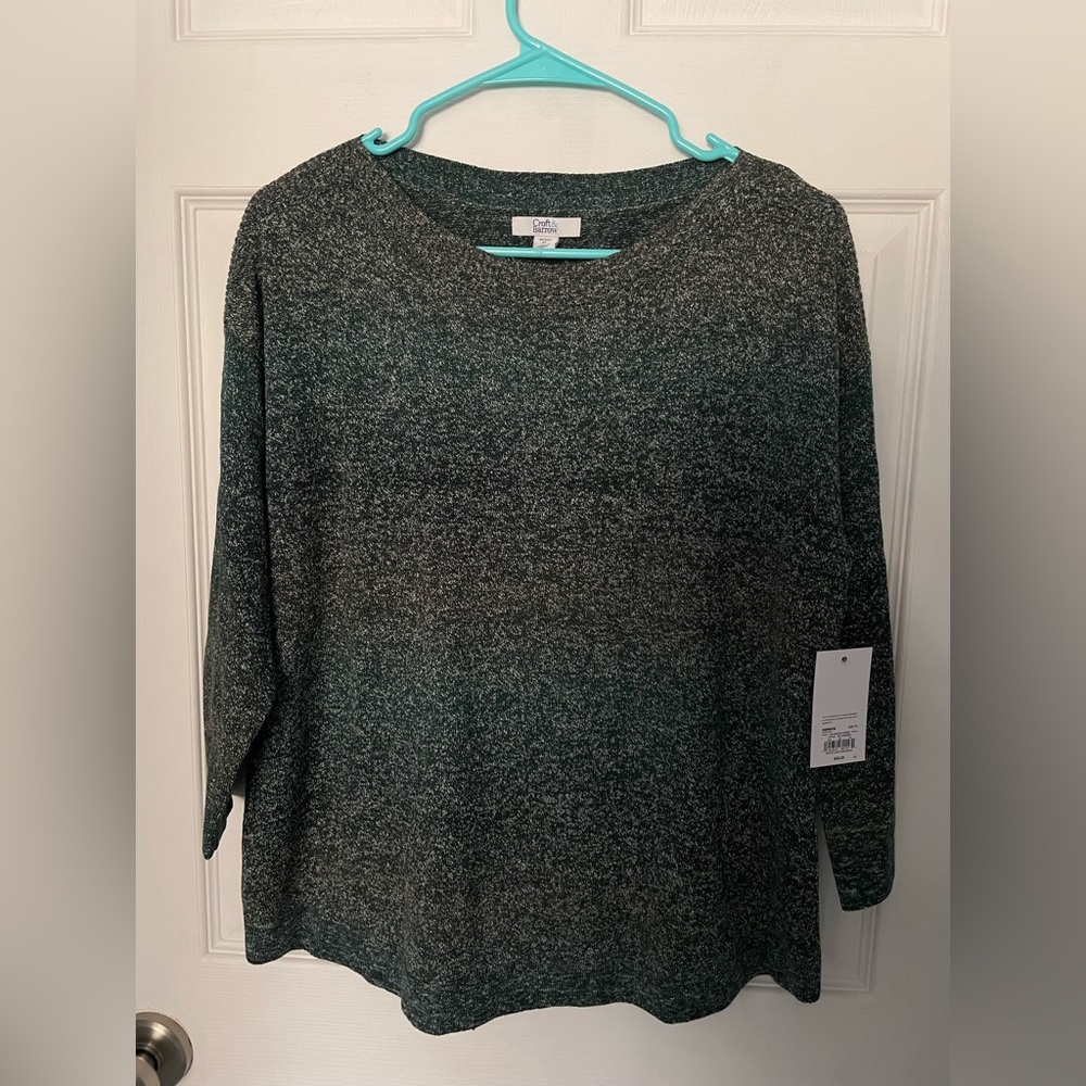 Croft & Barrow Petite Green Sweater